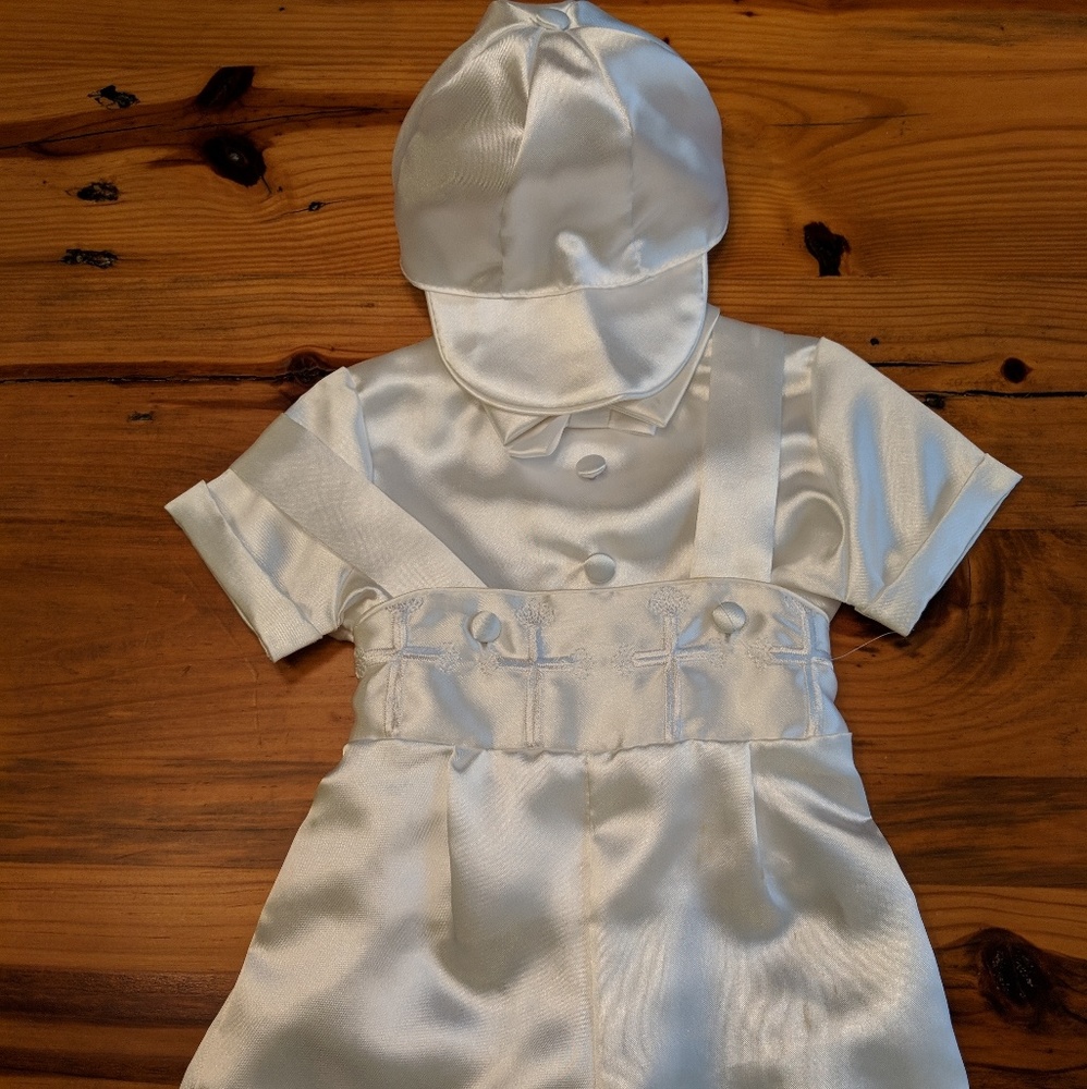 Baby  Boy Christening suit Size 0-3 mo